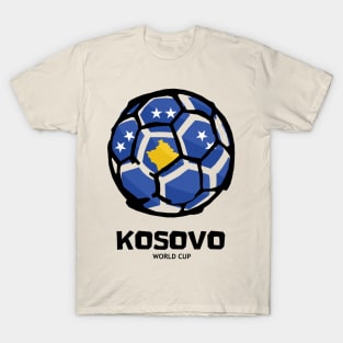 Kosovo Football Country Flag T-Shirt